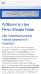 Mobile Screenshot of fewoblaueshaus.de