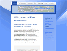 Tablet Screenshot of fewoblaueshaus.de